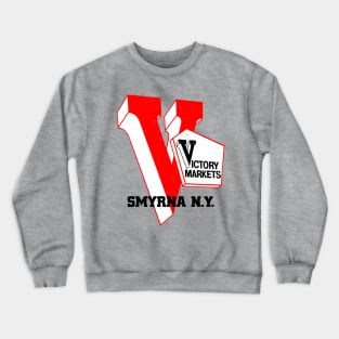 Victory Market Former Smyrna NY Grocery Store Logo Crewneck Sweatshirt